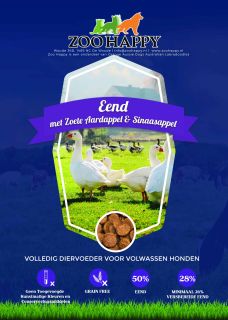 Eend met Zoete Aardappel & Sinaasappel  - proefverpakking - 100g