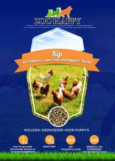 Puppy Kip met Kalkoen, Zalm, Zoete Aardappel & Wortel 
