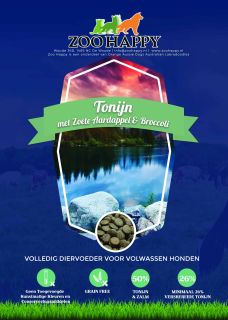 Tonijn met Zoete Aardappel & Broccoli - proefverpakking - 100g